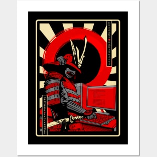 Programmer Samurai Japanese Culture Developer Warrior Posters and Art